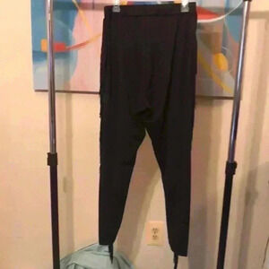 3/$15 | Black fringed leggings, 1XL